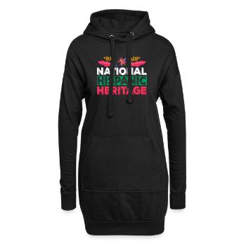 National Hispanic Heritage Feiertag Erbe - Hoodie-Kleid - Schwarz - Vorne