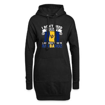 Drapeau de la Barbade Bayan barbadien - Sweat-shirt à capuche long Femme - noir - Devant
