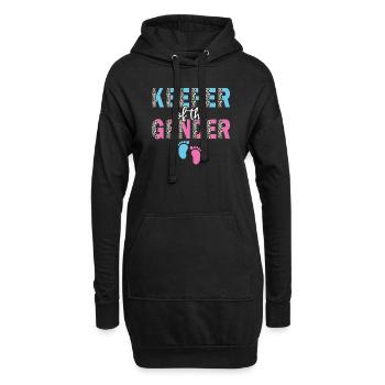 Hüter des Geschlechts - Hoodie-Kleid - Schwarz - Vorne