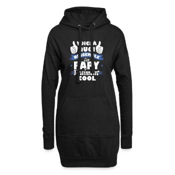 Voici à quoi ressemble un papy vraiment cool - Sweat-shirt à capuche long Femme - noir - Devant