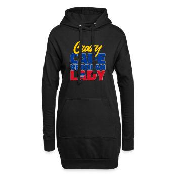 Kap Verde Flagge Cabo Verde Flagge - Hoodie-Kleid - Schwarz - Vorne