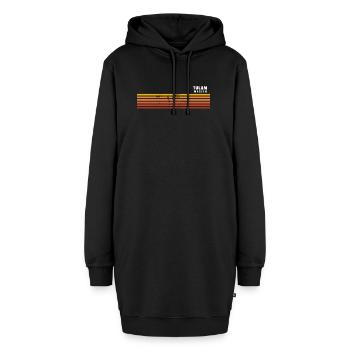 Retro Tulum Mexiko Vintage Urlaubssouvenir - Hoodie-Kleid - Schwarz - Vorne
