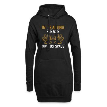 Hundetrainer Welpe Lustiges Haustier Training - Hoodie-Kleid - Schwarz - Vorne