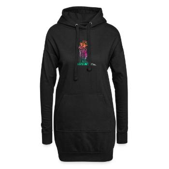 Trekking Randonneurs Randonnées Backpackers - Sweat-shirt à capuche long Femme - noir - Devant