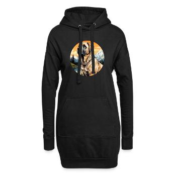 Hund Kangal - Hoodie-Kleid - Schwarz - Vorne