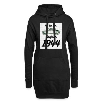 Oldtimer 1944 - Hoodie-Kleid - Schwarz - Vorne