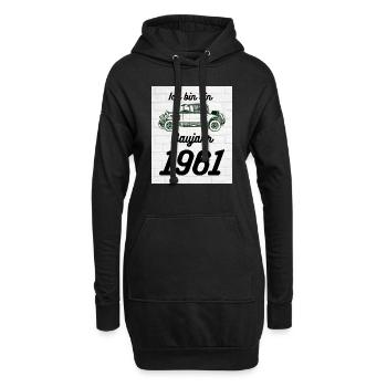 Oldtimer 1961 - Hoodie-Kleid - Schwarz - Vorne