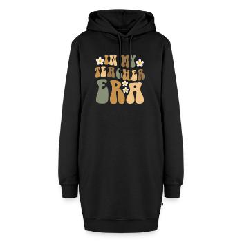 In meiner Lehrzeit Unterricht - Hoodie-Kleid - Schwarz - Vorne