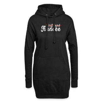 Fiancée Fiancée Fianc - Sweat-shirt à capuche long Femme - noir - Devant