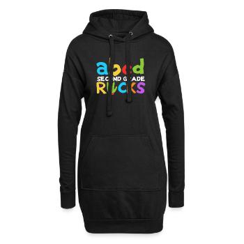 ABCD Second Grade Rocks 100th Day of School Second - Hoodie Dress - black - Front