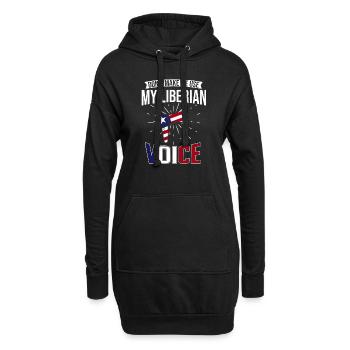 Drapeau du Libéria Libériens - Sweat-shirt à capuche long Femme - noir - Devant