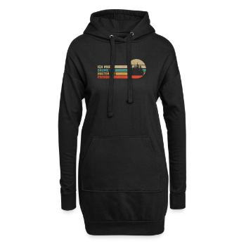Ich Mag Bäume Die Halten Die Fresse - Hoodie-Kleid - Schwarz - Vorne