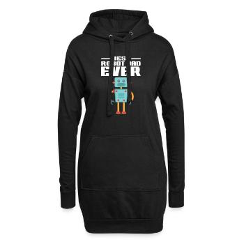 Father Best Robot Dad Ever Droid Builder Robotics - Hoodie-Kleid - Schwarz - Vorne