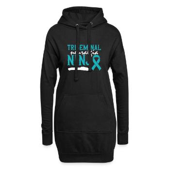 Trigeminusneuralgie Ninja - Monat Des - Hoodie-Kleid - Schwarz - Vorne