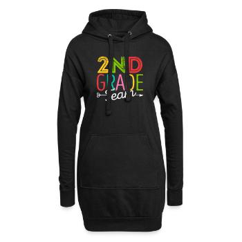 Equipe de la 2ème classe Deuxième élève enseignant 100. - Sweat-shirt à capuche long Femme - noir - Devant