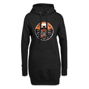 Joueur de football américain d’Halloween - Sweat-shirt à capuche long Femme - noir - Devant