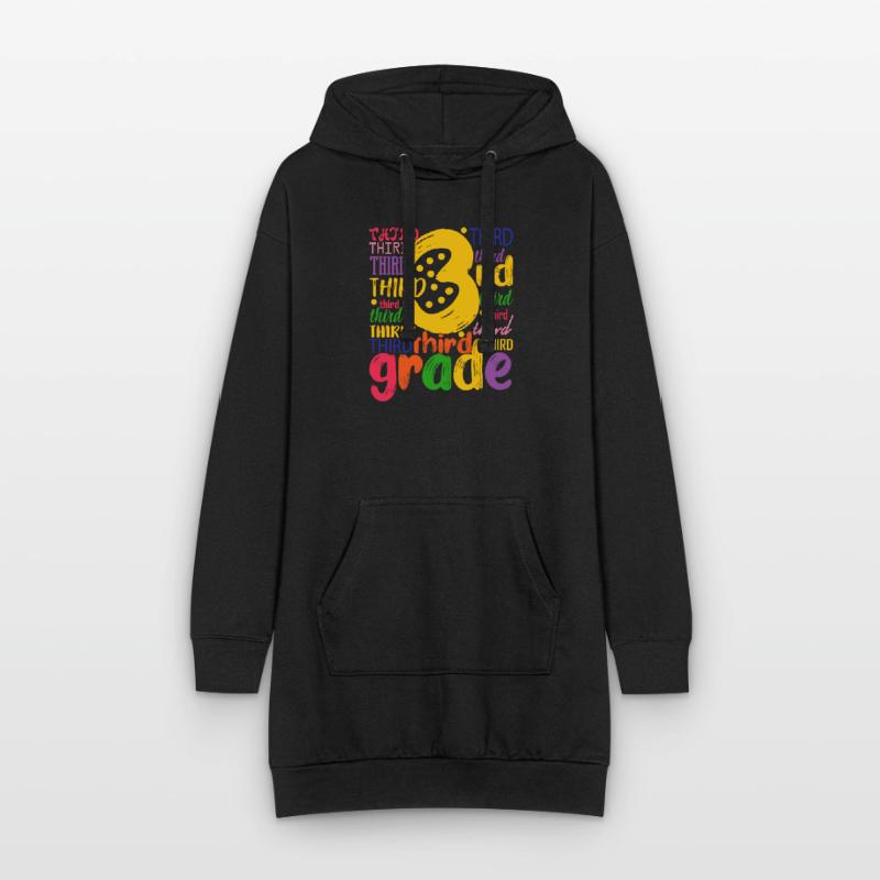 3. Third Class Typography Team Grader 100. Hoodie Dress