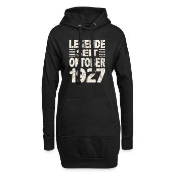 Oktober 1927 Legende seit 96 Jahren Mann Frau - Hoodie-Kleid - Schwarz - Vorne