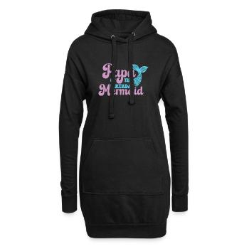 Geburtstags Party Meerjungfrau Family Matching - Hoodie-Kleid - Schwarz - Vorne