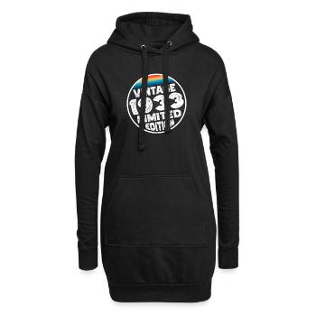 Édition limitée depuis 1933 Cadeau d’anniversaire - Sweat-shirt à capuche long Femme - noir - Devant