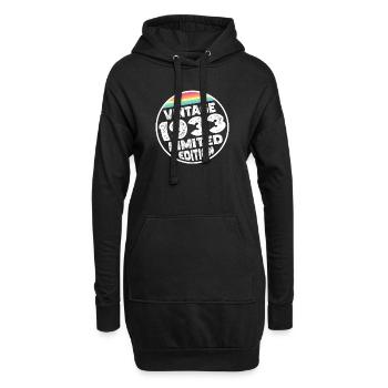 Édition limitée depuis 1933 Cadeau d’anniversaire - Sweat-shirt à capuche long Femme - noir - Devant