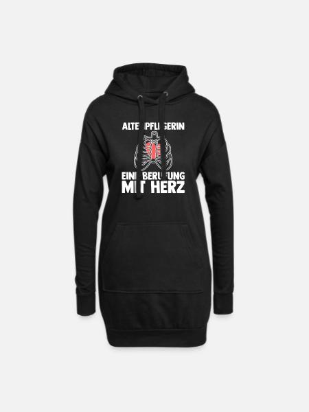 Pflege Pflegekraft AltenPflegerinin - Hoodie-Kleid - Schwarz