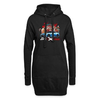 Jdm édition de Noël / Tuning Mechanic Costume - Sweat-shirt à capuche long Femme - noir - Devant