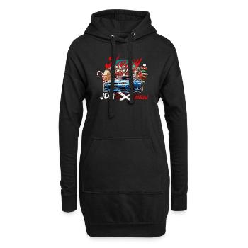 Jdm édition de Noël / Tuning Mechanic Costume - Sweat-shirt à capuche long Femme - noir - Devant