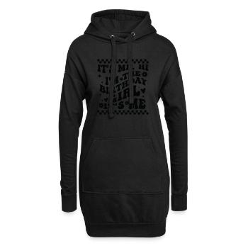 It's Me Hi I'm Birthday Girl It's Me Groovy For Gi - Hoodie Dress - black - Front