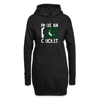 Lustiges Kricket Spruch Vintage Cricket Spiel - Hoodie-Kleid - Schwarz - Vorne