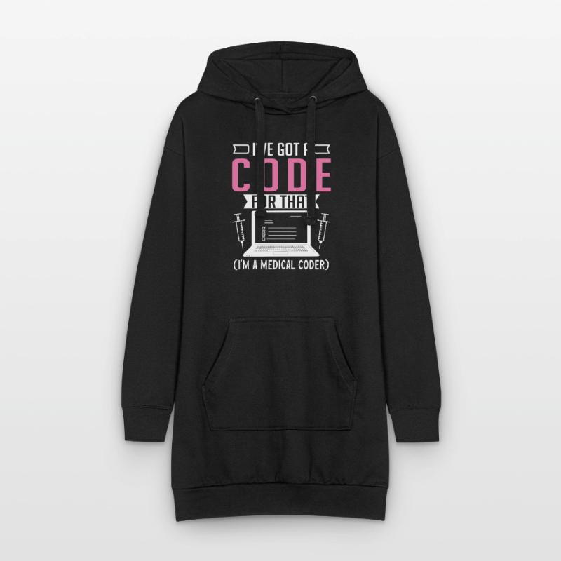 Medical Coder Coding Specialist Hoodie Dress