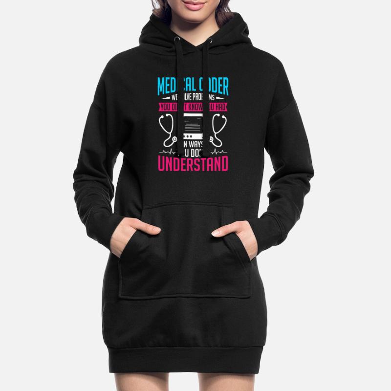Medical Coder Coding Specialist Hoodie Dress