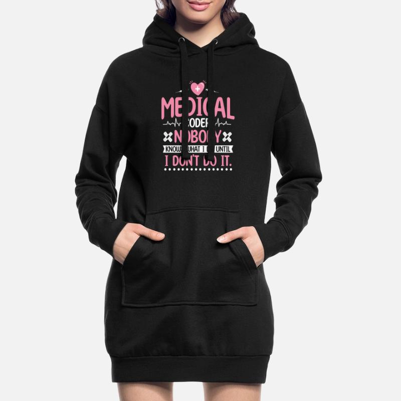 Medical Coder Coding Specialist Hoodie Dress