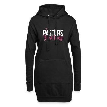 L’épouse du pasteur Jesus Christian Church appréciation - Sweat-shirt à capuche long Femme - noir - Devant