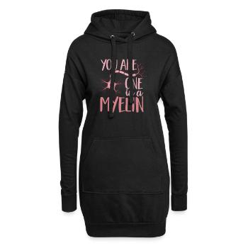 Infirmière en neurologie Neurologue du cerveau - Sweat-shirt à capuche long Femme - noir - Devant