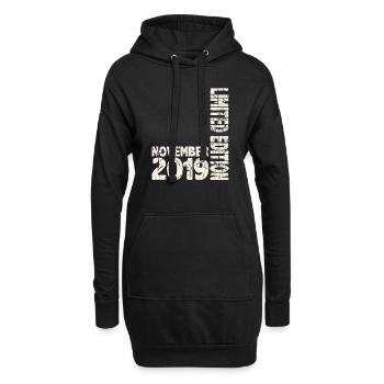 Novembre 2019 Edition Limitée 4 Ans Homme Femme - Sweat-shirt à capuche long Femme - noir - Devant