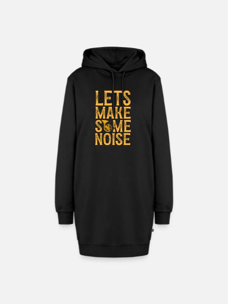 Französischer Horn -Spieler Hornist Messing Musik - Hoodie-Kleid - Schwarz