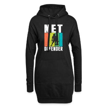 Lacrosse Torwart Lacrosse Handschuhe Kleben Locker - Hoodie-Kleid - Schwarz - Vorne