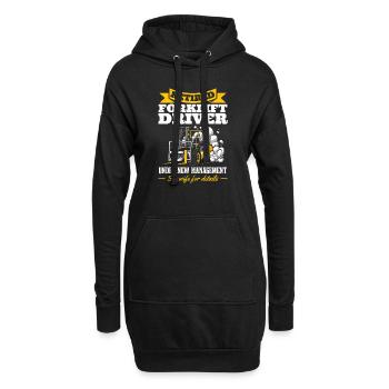 Cool Retired Forklift Driver Funny Forklift Operat - Hoodie-Kleid - Schwarz - Vorne