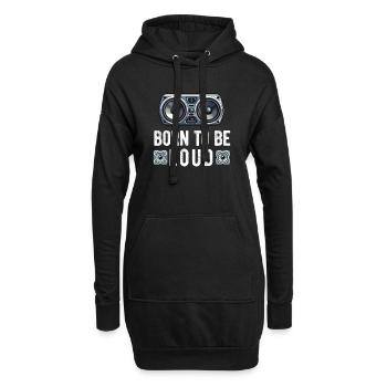 Autoradio pour haut-parleurs d’installateur audio Basse de voiture - Sweat-shirt à capuche long Femme - noir - Devant