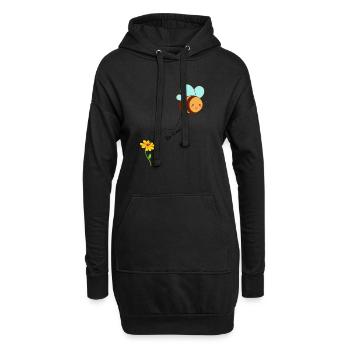 Être libre! Conception motivante pour continuer sur la voie - Sweat-shirt à capuche long Femme - noir - Devant