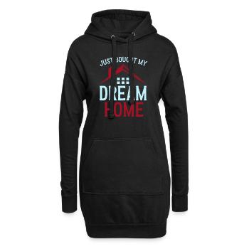 Neuer Hausbesitzer Hauswarmester Hausbesitzer - Hoodie-Kleid - Schwarz - Vorne