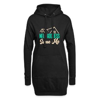 Neuer Hausbesitzer Hauswarmester Hausbesitzer - Hoodie-Kleid - Schwarz - Vorne