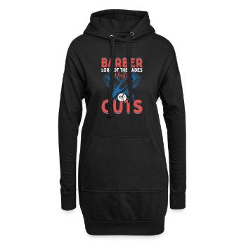 Barber Lord Of The Fades Master of Cuts Haircut Ba - Hoodie-Kleid - Schwarz - Vorne