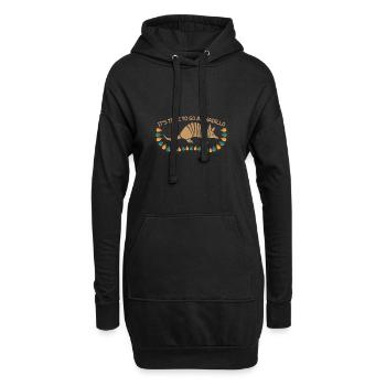 Il est temps Armadillo d’aller dire Armadillo Armadillo - Sweat-shirt à capuche long Femme - noir - Devant