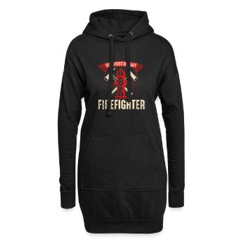 Feuerwehrmann Feuerwehrmannschaften´ - Hoodie-Kleid - Schwarz - Vorne