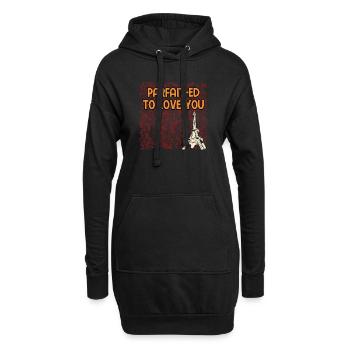Parfait ed to Love You Lover French Husband France - Hoodie-Kleid - Schwarz - Vorne