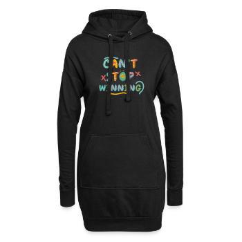 Can’t Stop Winning Lottery Winner Vibes - Sweat-shirt à capuche long Femme - noir - Devant