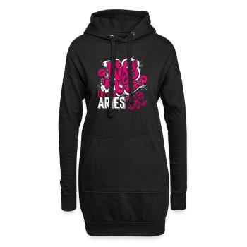 Aries Kiss Me I'm An Aries - Hoodie Dress - black - Front