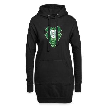 Smoking irlandais drôle de la Saint-Patrick - Sweat-shirt à capuche long Femme - noir - Devant